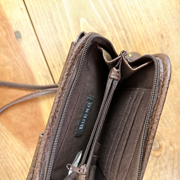 Bueno‎ Leopard Phone Crossbody Purse Faux Leather Cheetah Wallet - Picture 3 of 6